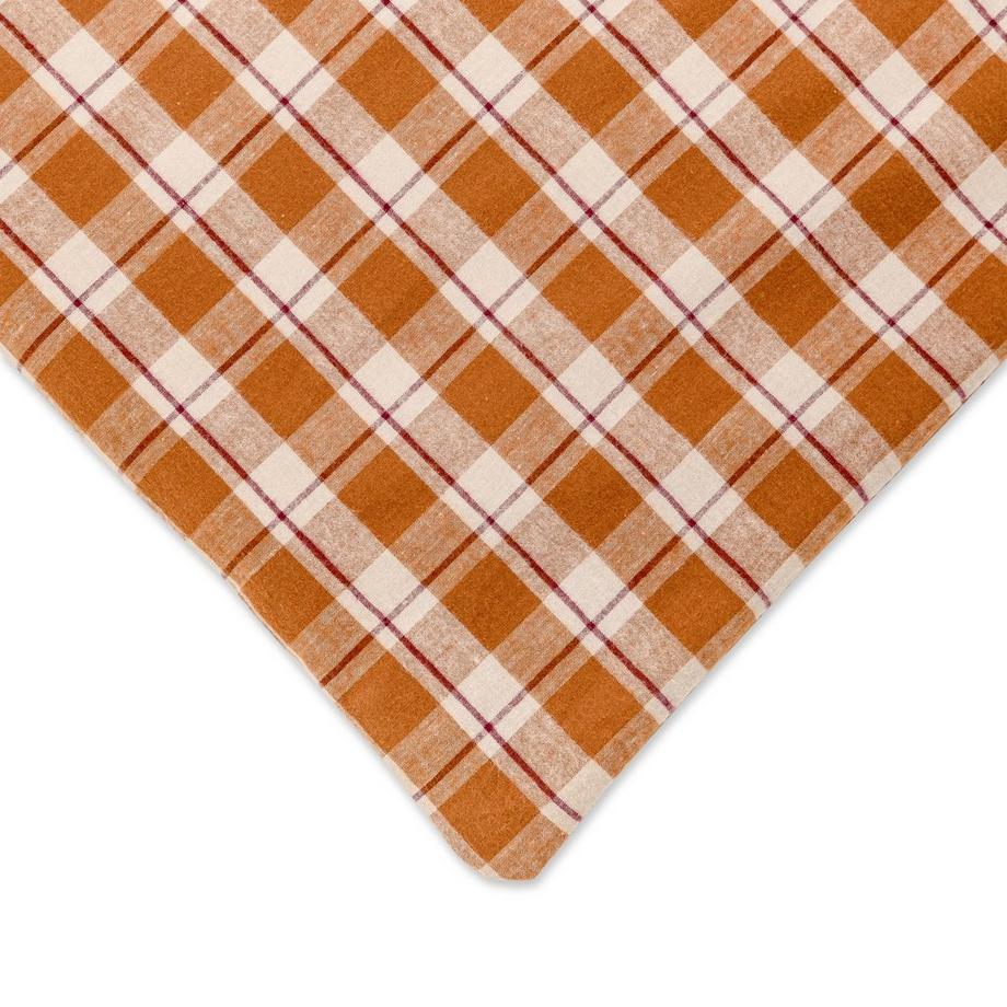 Manor Leeds Housse de Couette en Flanelle à Carreaux  