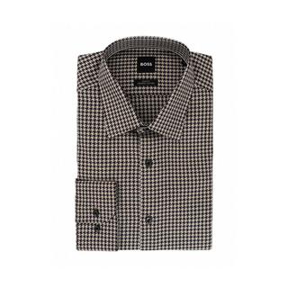 BOSS BLACK H-Hank-Kent Slim Fit Camicia Maniche Lunghe Collo Kent  