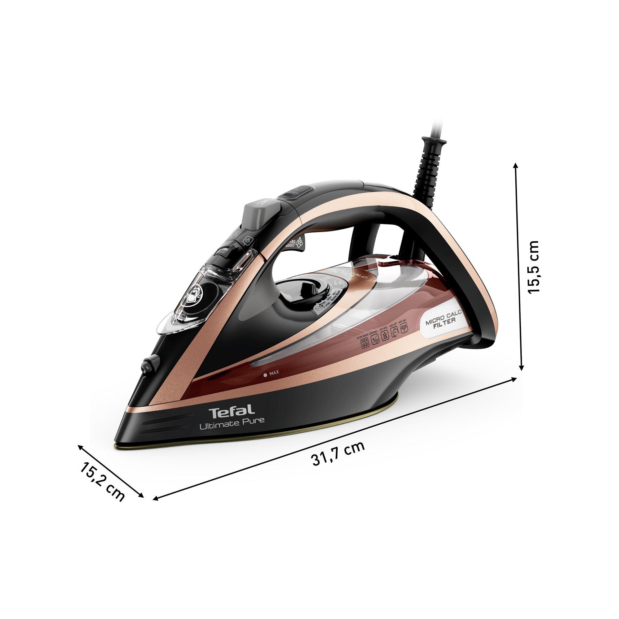 Tefal Fer à repasser vapeur Ultimate Pure Anti-calc 