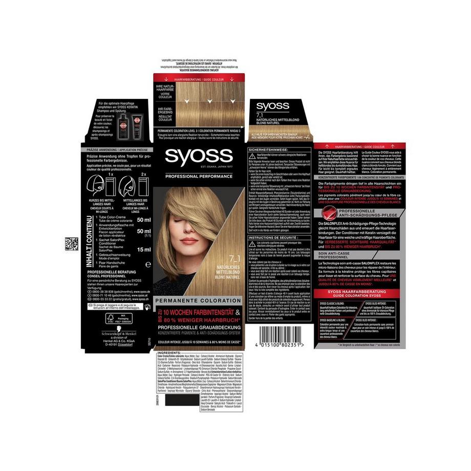 syoss  Permanente Coloration 