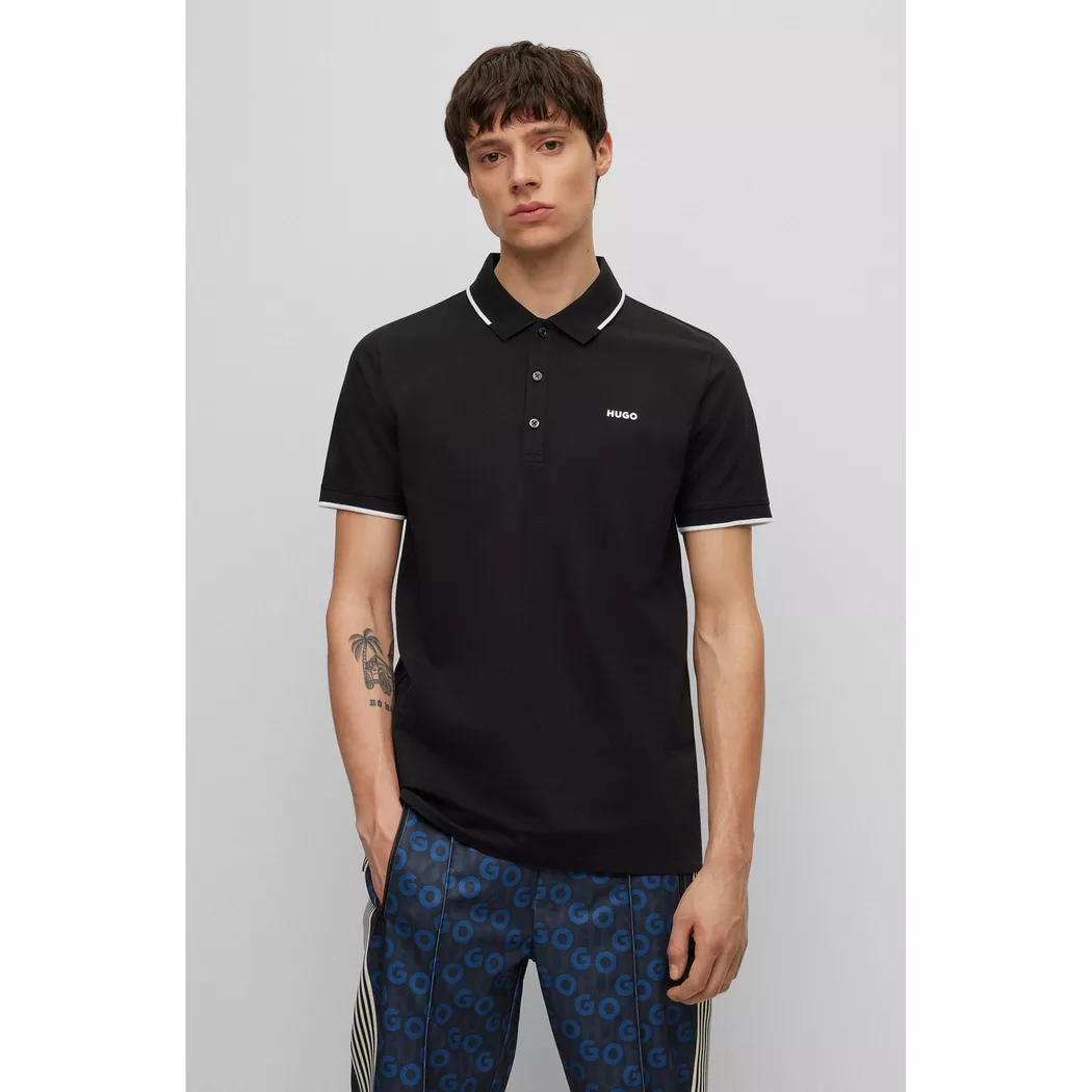 Hugo Polo à Manches Courtes Dinoso Black M Homme