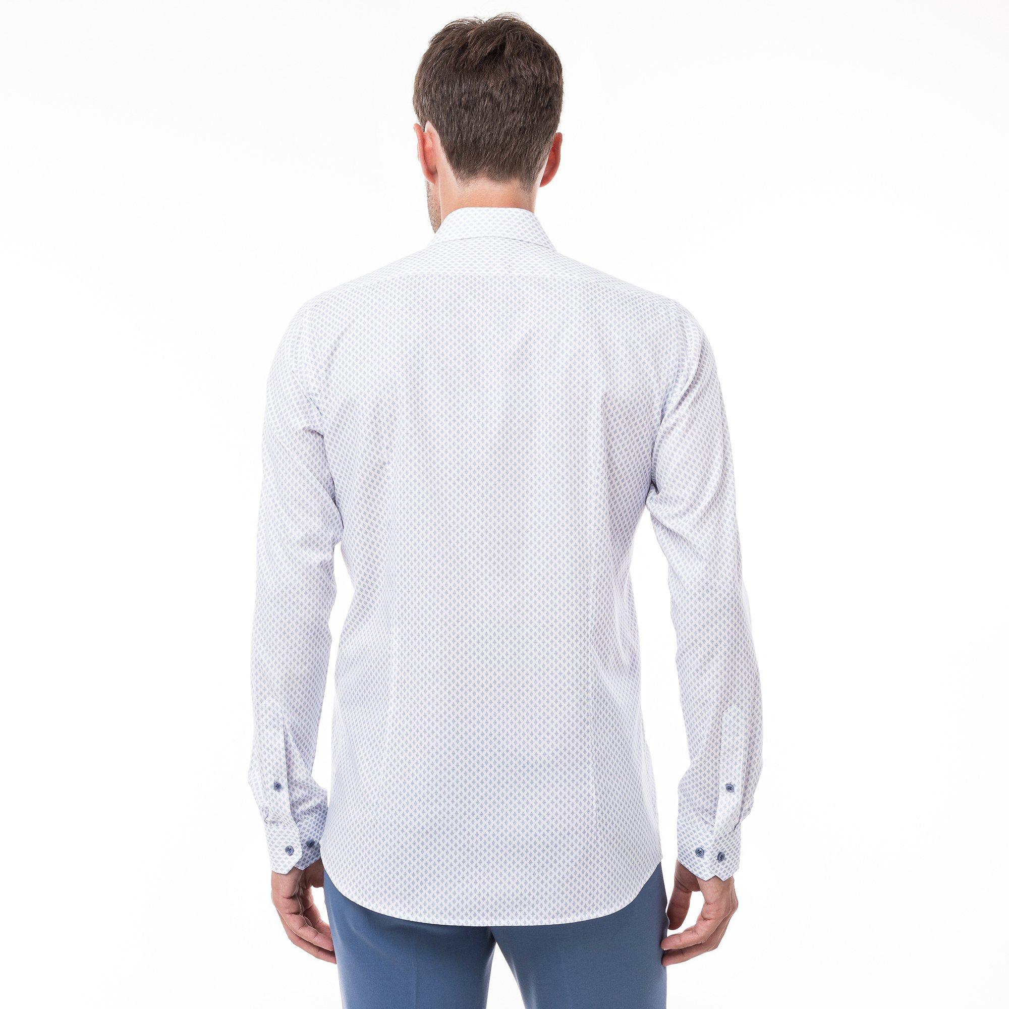 Manor Man  Camicia, body fit, maniche lunghe 