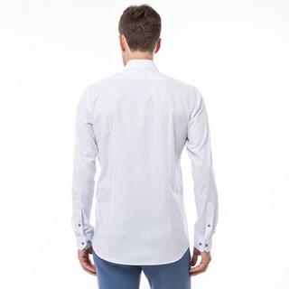 Manor Man Camicia Body Fit Maniche Lunghe Fantasia All-over  