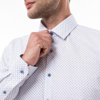 Manor Man Camicia Body Fit Maniche Lunghe Fantasia All-over  