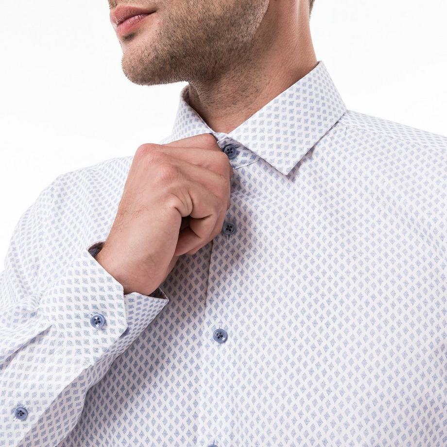 Manor Man Body Fit Langarmhemd  