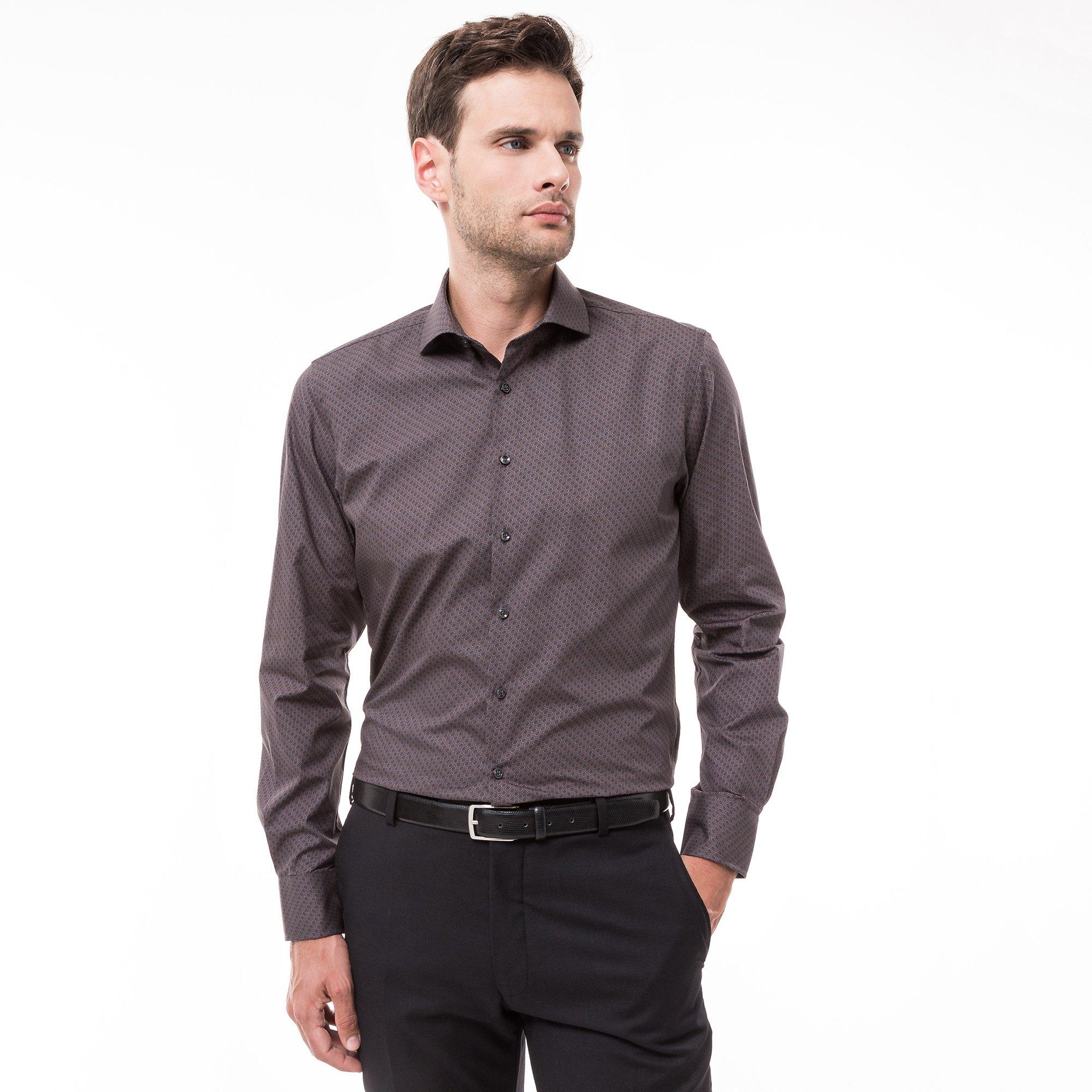 Image of Hemd, Classic Fit, Langarm Herren Grün M