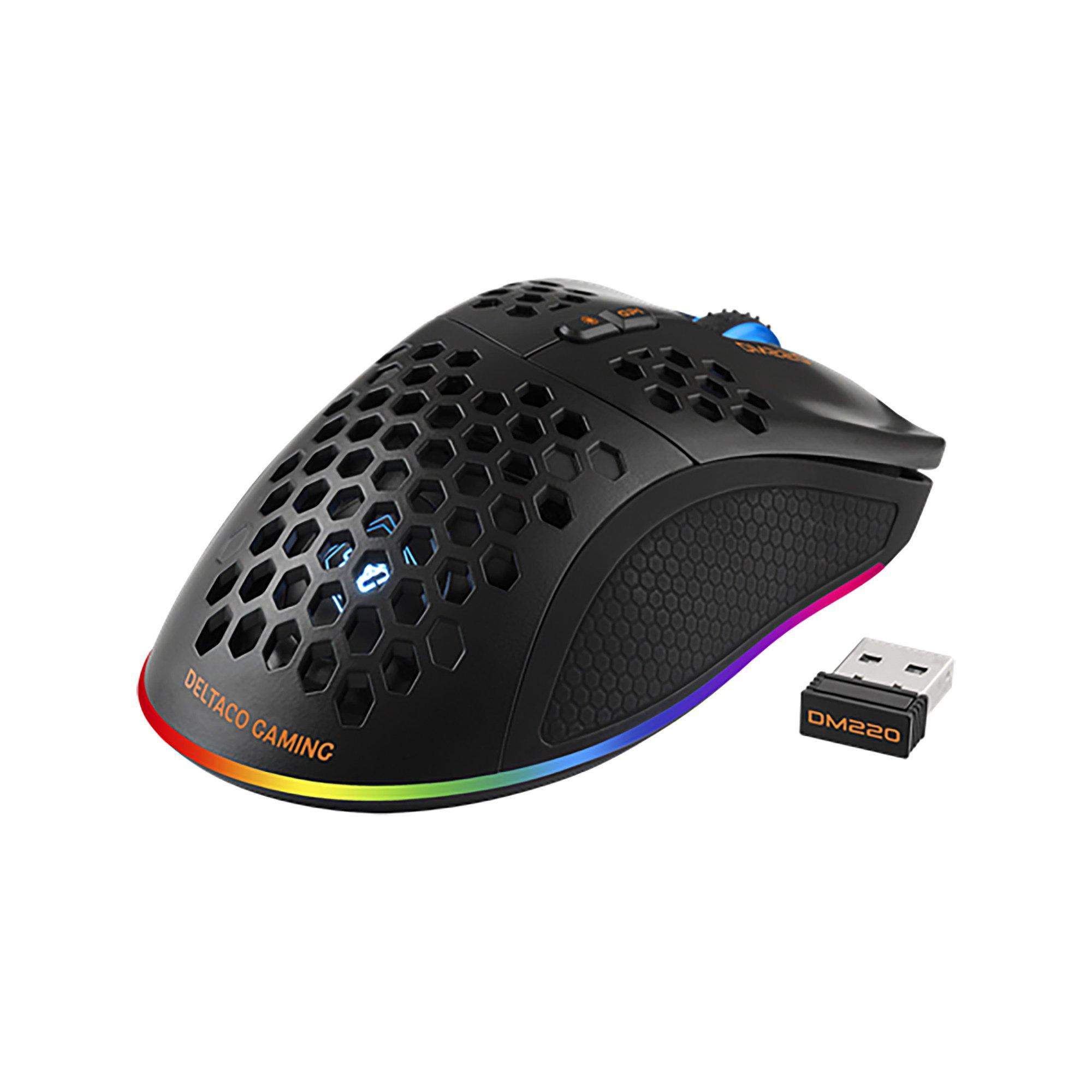 DELTACO Wireless DM220 Mouse per videogiochi 