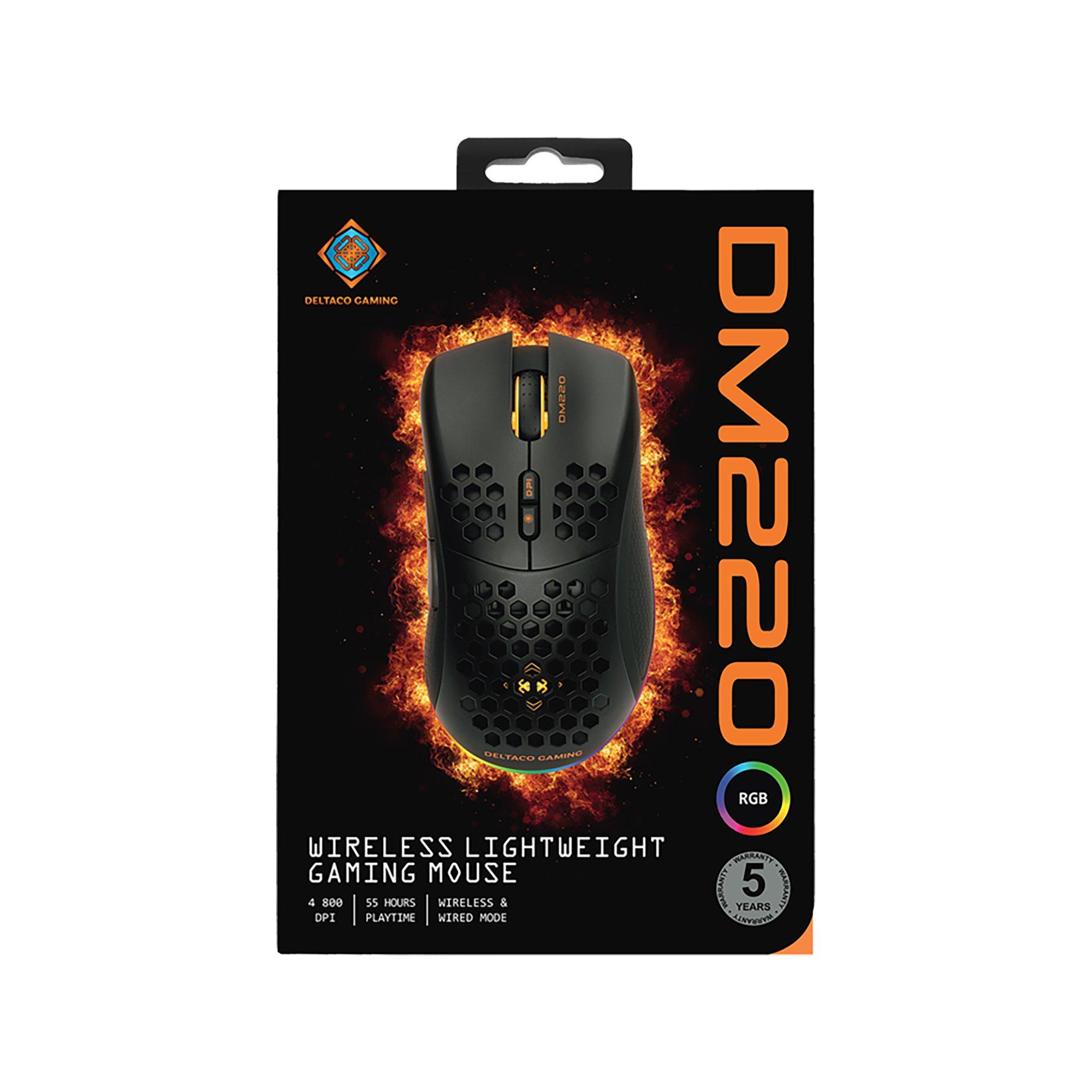 DELTACO Wireless DM220 Mouse per videogiochi 