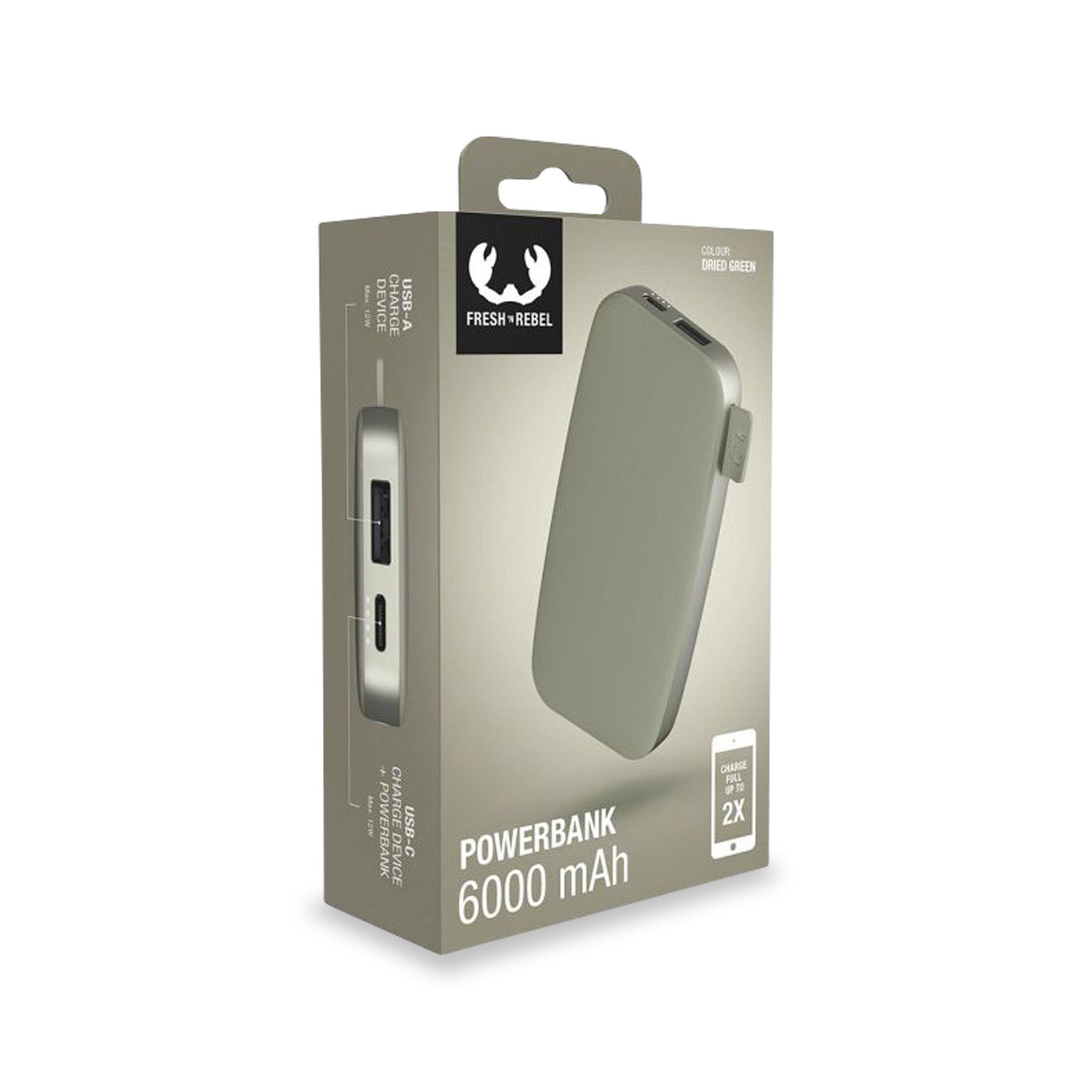 FRESH'N REBEL 6000 mAh USB-C Fast Charging Powerbank 