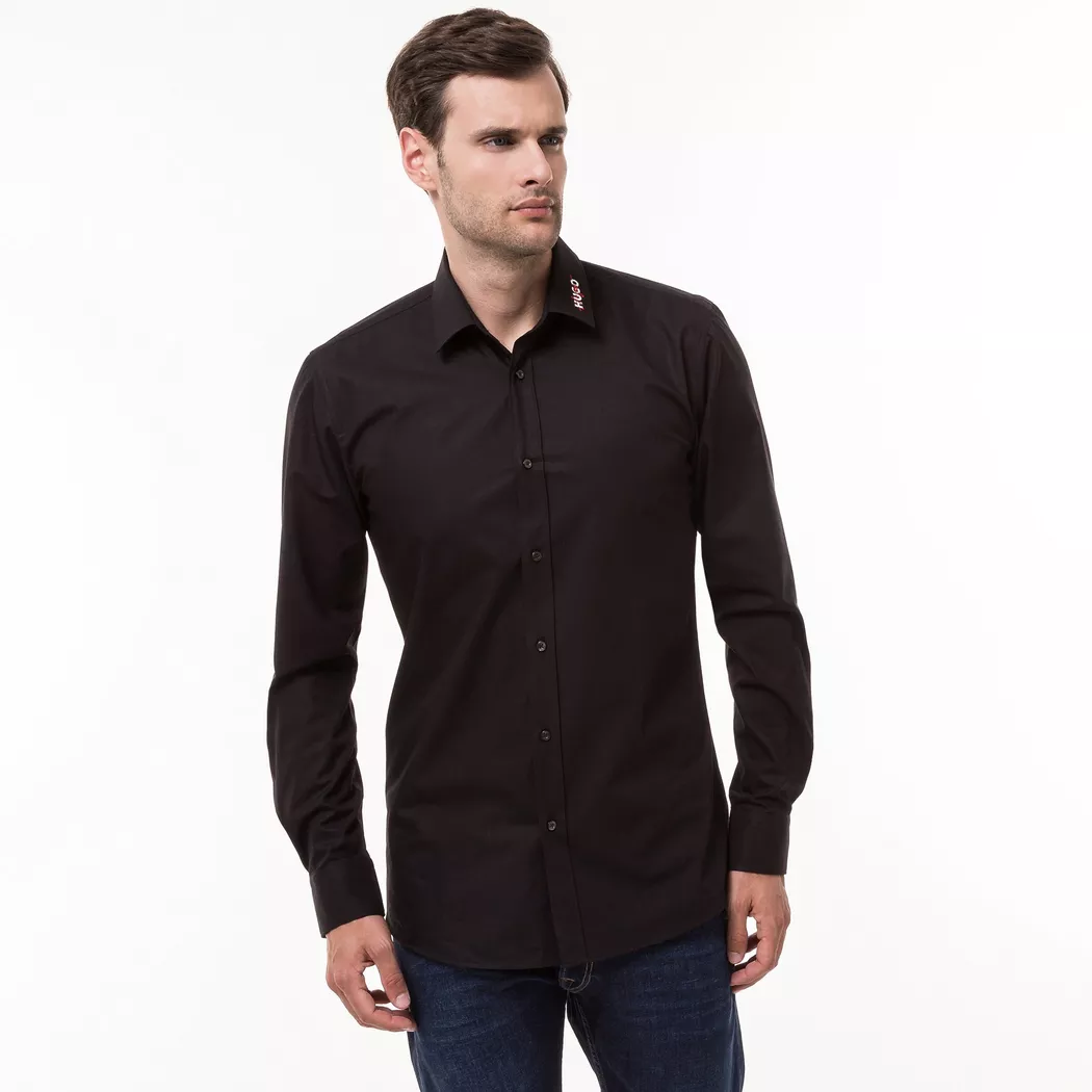Hugo - Hemd, langarm, für Herren, Black, Größe 39 2