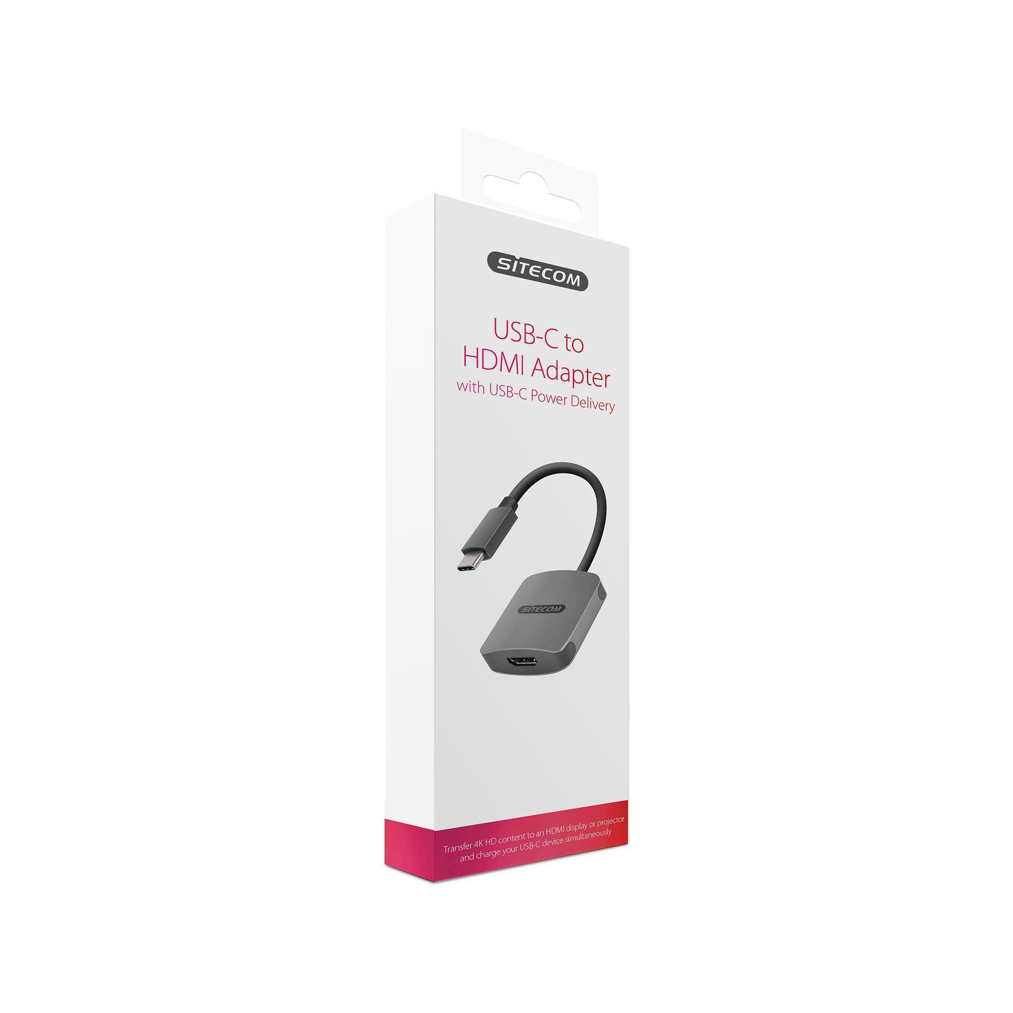 SITECOM CN-375 USB C 3.1 - HDMI™ & USB C Power Delivery Adattatore 