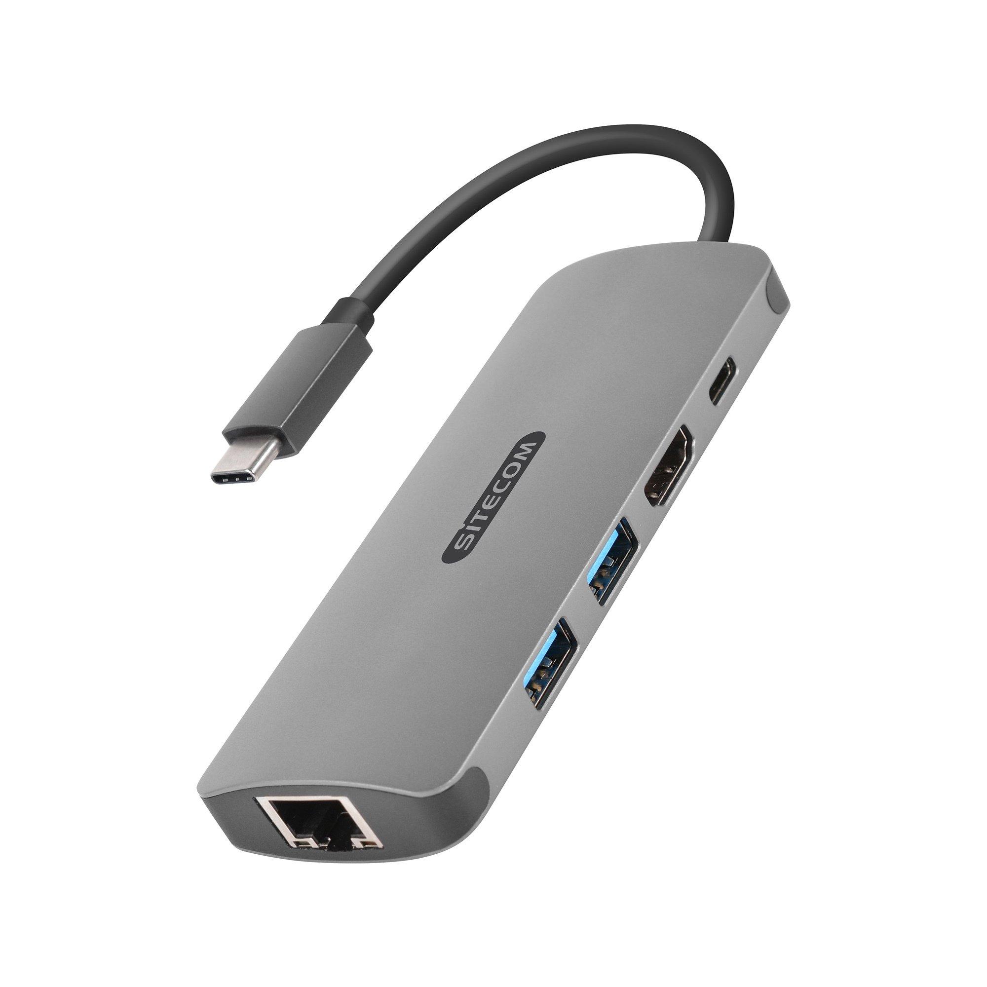 Image of Adapter CN-379 USB-C 3.1 - HDMI™/Gigabit LAN & USB-C Pow.De.