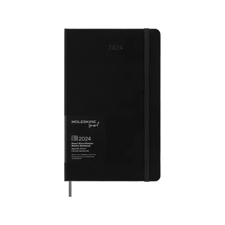 MOLESKINE Calendario smart 2024 MOLESKINE SMART CALENDAR PRO 2024,  CALENDARIO 12 MESI SETTIMANE NOTE, XL, COPERTINA RIGIDA