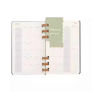 AGENDA MOLESKINE SEMAINIER NOIR SPIRALE LIFE PLANNER *2024*