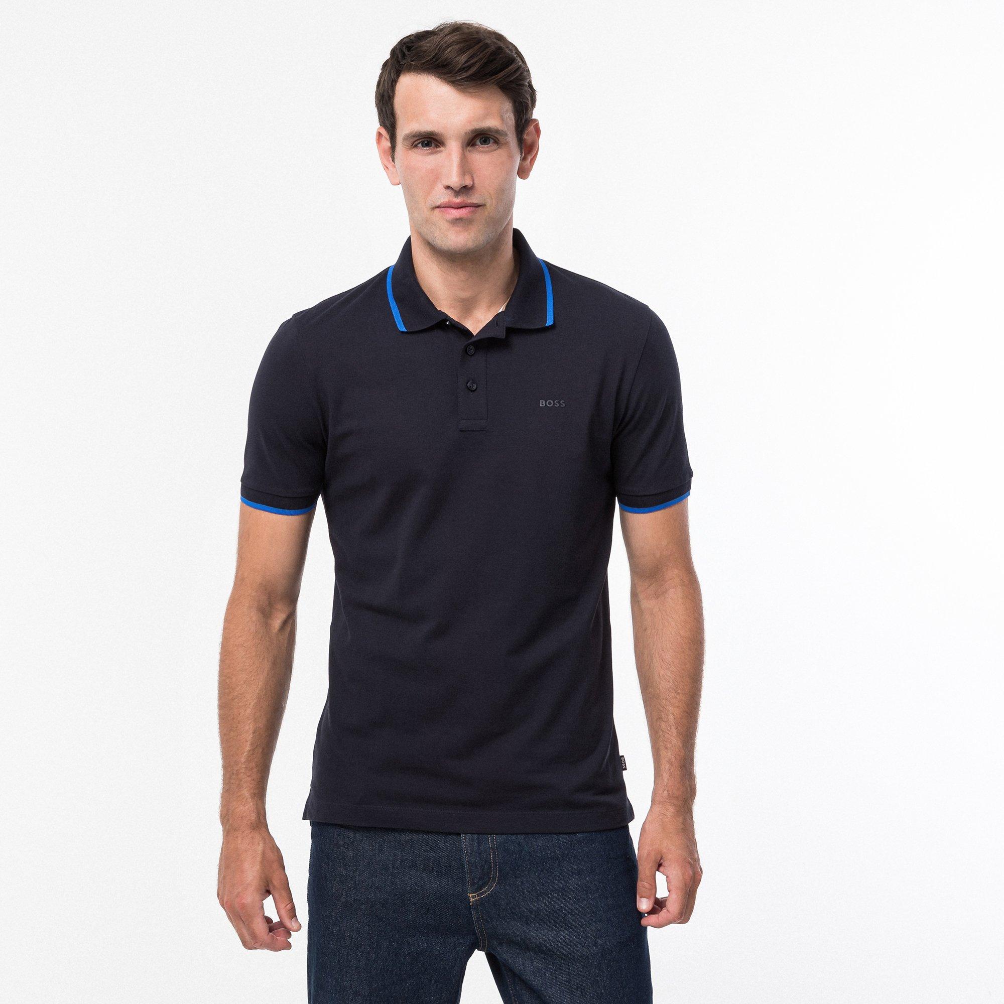 BOSS BLACK Parlay Kurzarm Poloshirt  