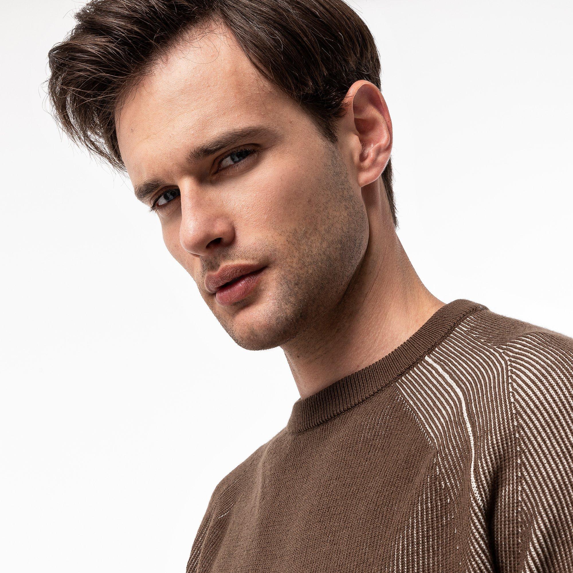 BOSS BLACK Ossio Pull en maille côtelée  