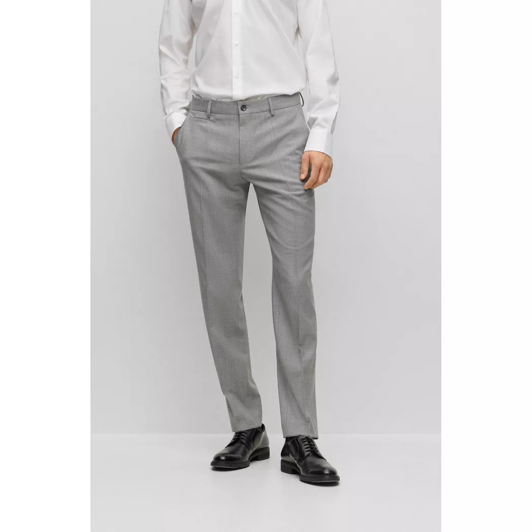 Boss BLACK - Anzughose, Modern Fit, für Herren, Silber, Größe 56