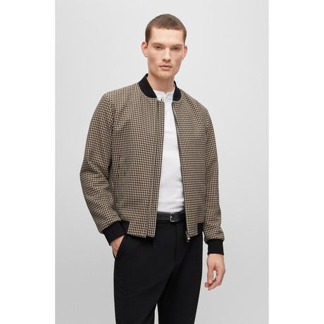 BOSS BLACK C-Hanry-BMB Hahnentritt Bomberjacke  