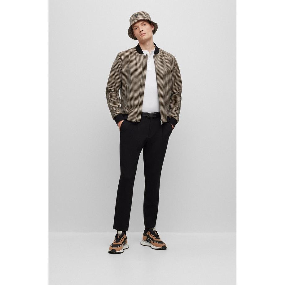 BOSS BLACK C-Hanry-BMB Hahnentritt Bomberjacke  