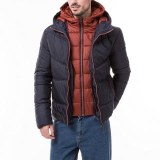 Manor Man Wattierte Jacke mit Kapuze  