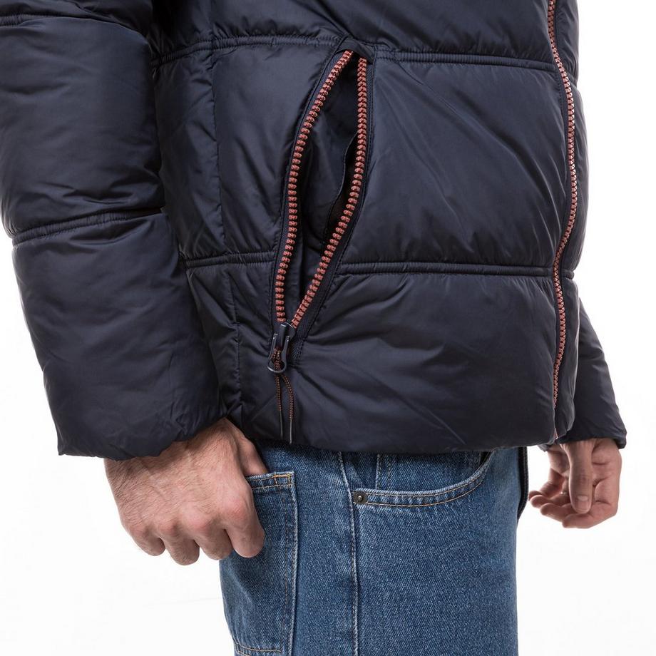 Manor Man Wattierte Jacke mit Kapuze  