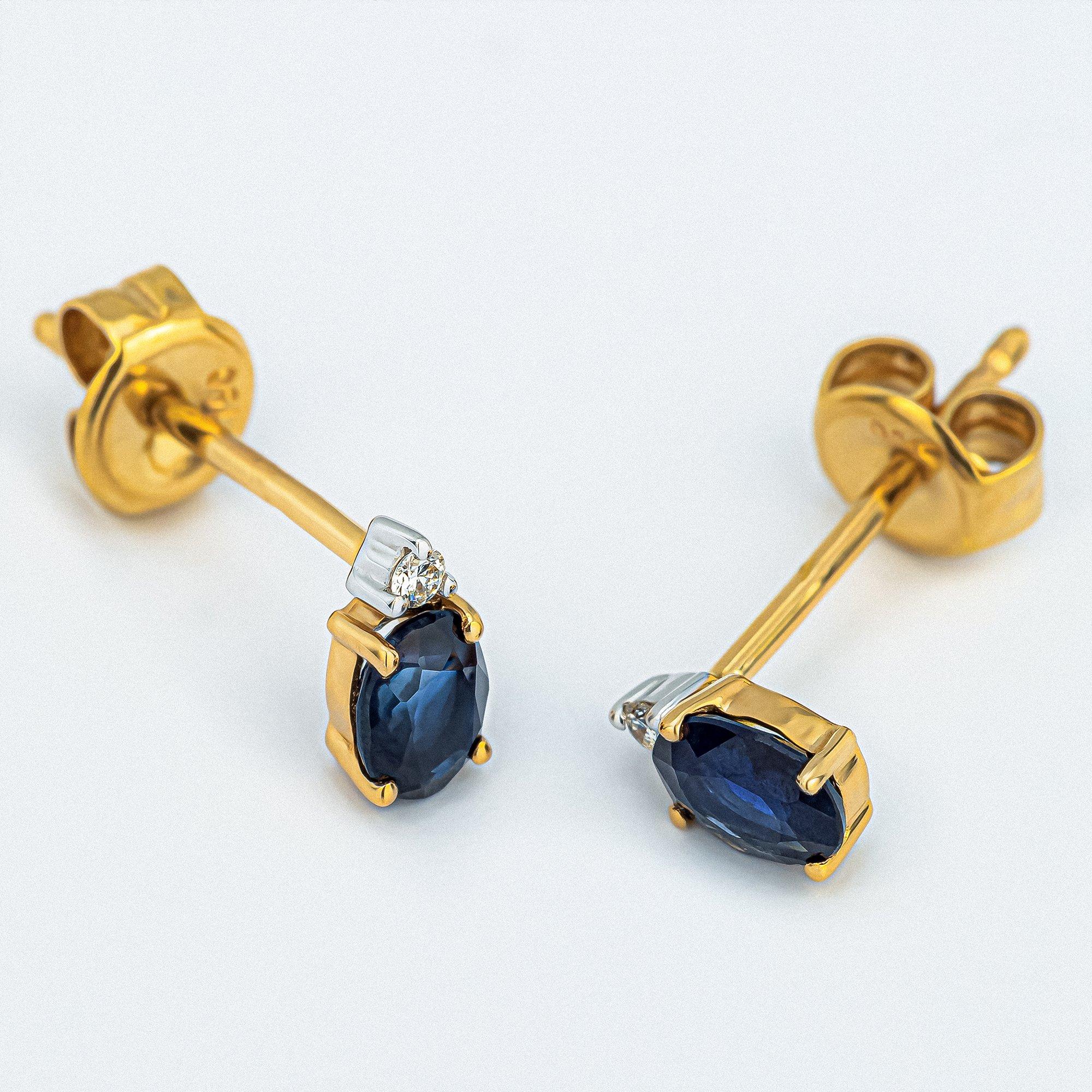 L' Atelier Gold 18 Karat by Manor Boucles clous or 18kt Boucles d'oreilles 