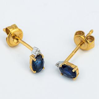 L' Atelier Gold 18 Karat by Manor Boucles clous or 18kt Ohrringe 