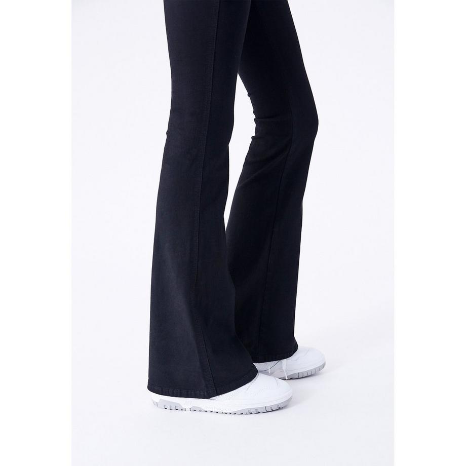 DR. DENIM Moxy Flare Pantaloni Svasati Vita Alta  