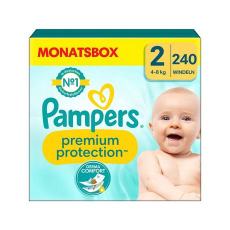 Pampers  Premium Protection Taille 2, boîte mensuelle 