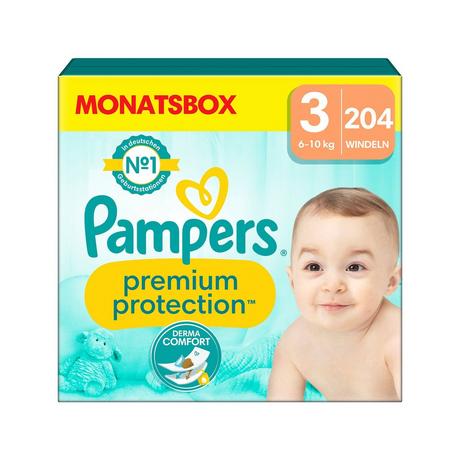 Pampers  Premium Protection Grösse 3, Monatsbox 