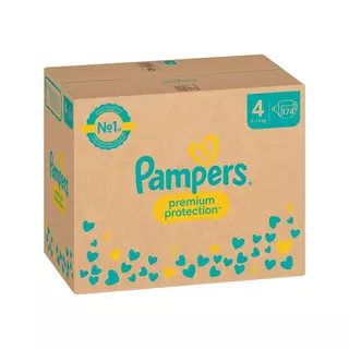 Pampers  Premium Protection Taille 4, boîte mensuelle 