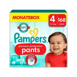 Pampers  Premium Protection Pants Taille 4, boîte mensuelle 