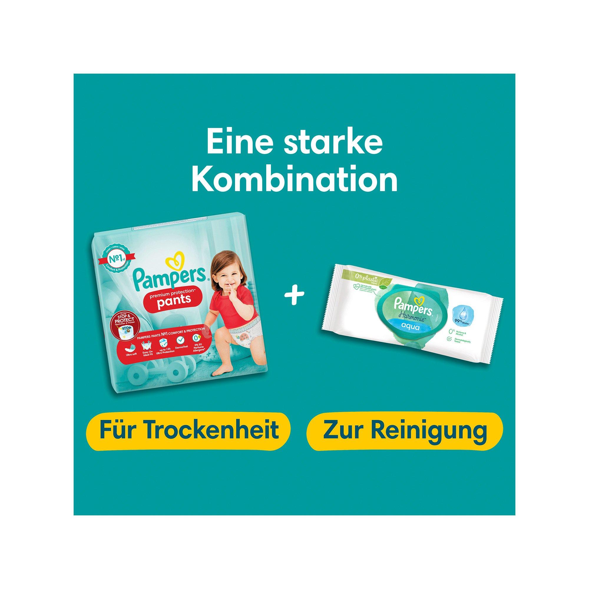 Pampers  Premium Protection Pants Taglia 4, confezione mensile 