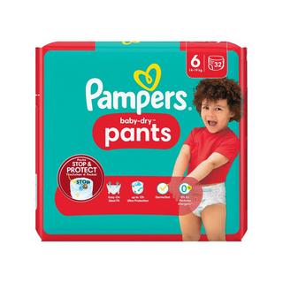 Pampers Baby Dry Pants Gr.6 Extra Large 14-19kg Sparpack Baby-Dry Pants Taglia 6, confezione economica 