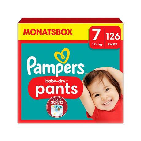 Pampers  Baby-Dry Pants Grösse 7, Monatsbox 