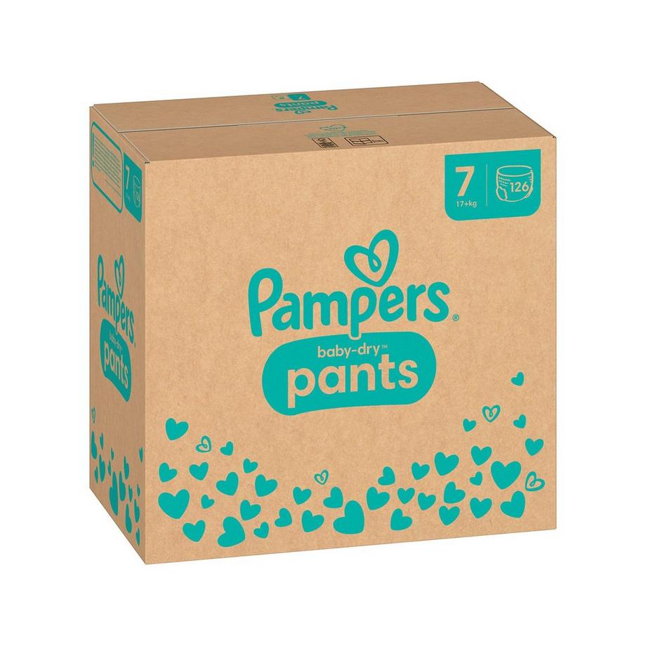 Pampers  Baby-Dry Pants Grösse 7, Monatsbox 