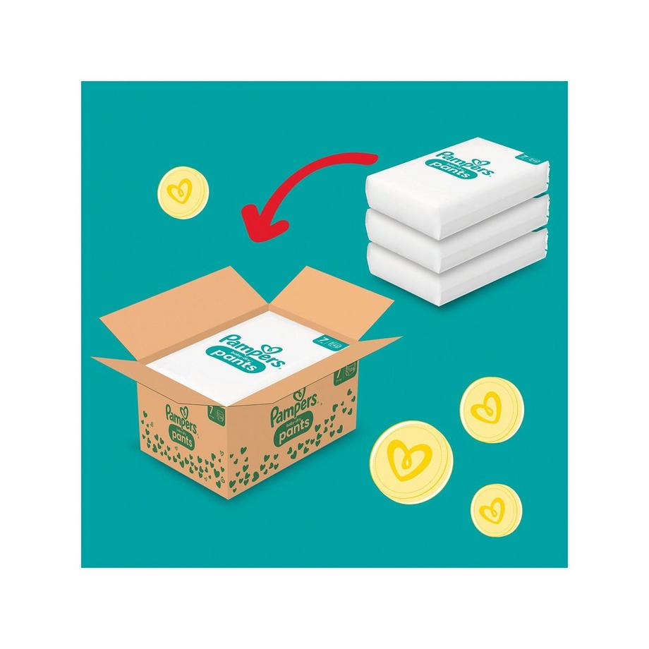 Pampers  Baby-Dry Pants Grösse 7, Monatsbox 