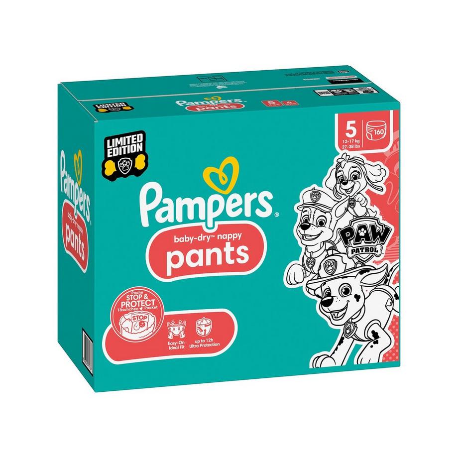 Pampers  Baby-Dry Pants Paw Patrol Limited Edition, Taglia 5 