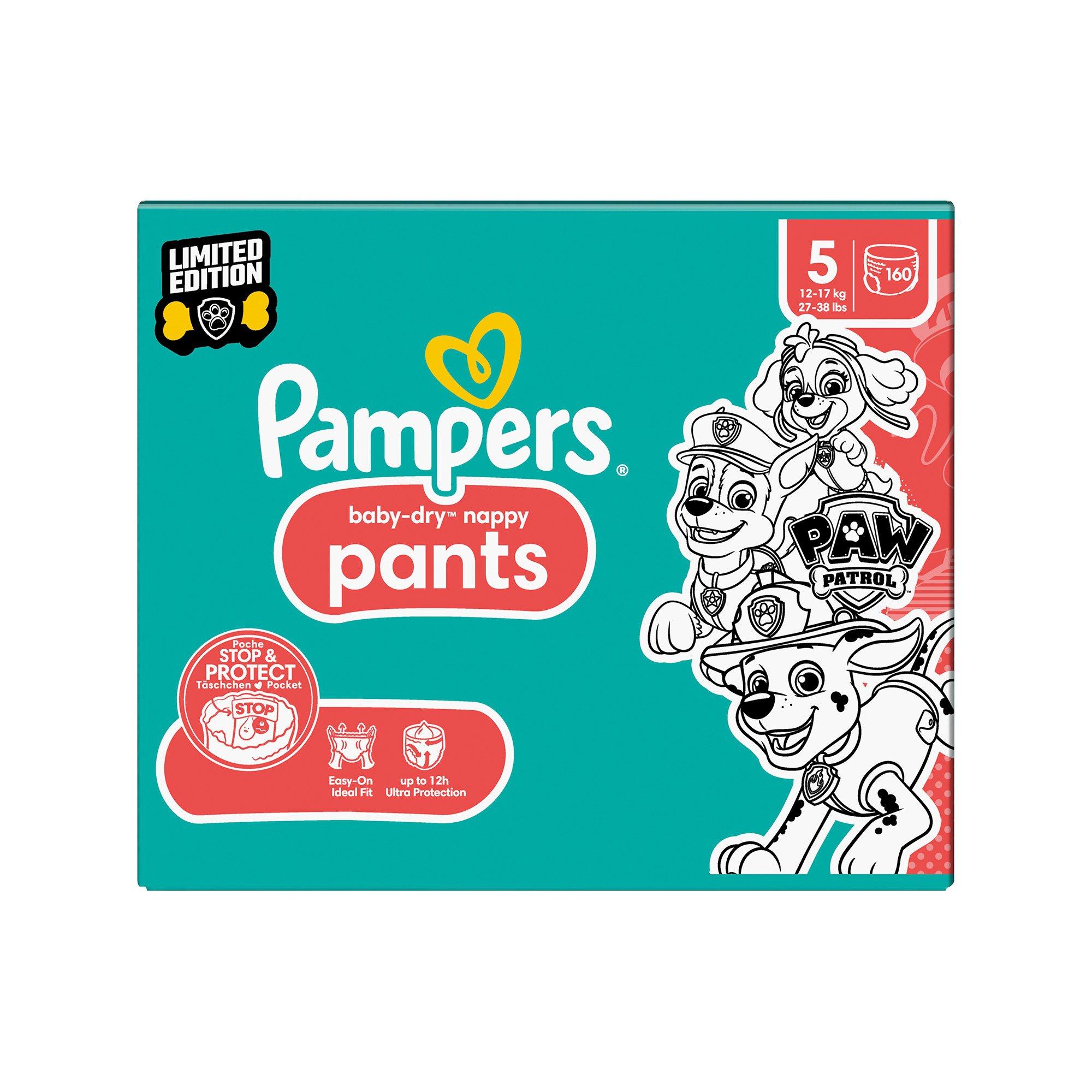 Pampers  Baby-Dry Pants Paw Patrol Limited Edition, Taglia 5 