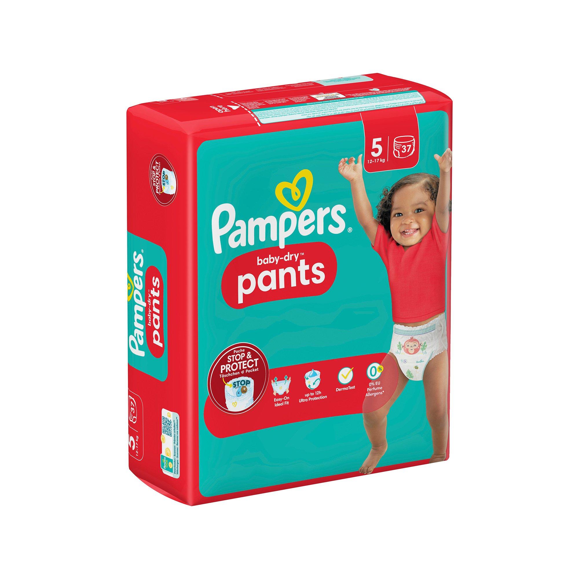 Pampers Baby Dry Pants Gr.5 Junior 12-17kg Sparpack Baby-Dry Pants Taglia 5, confezione economica 