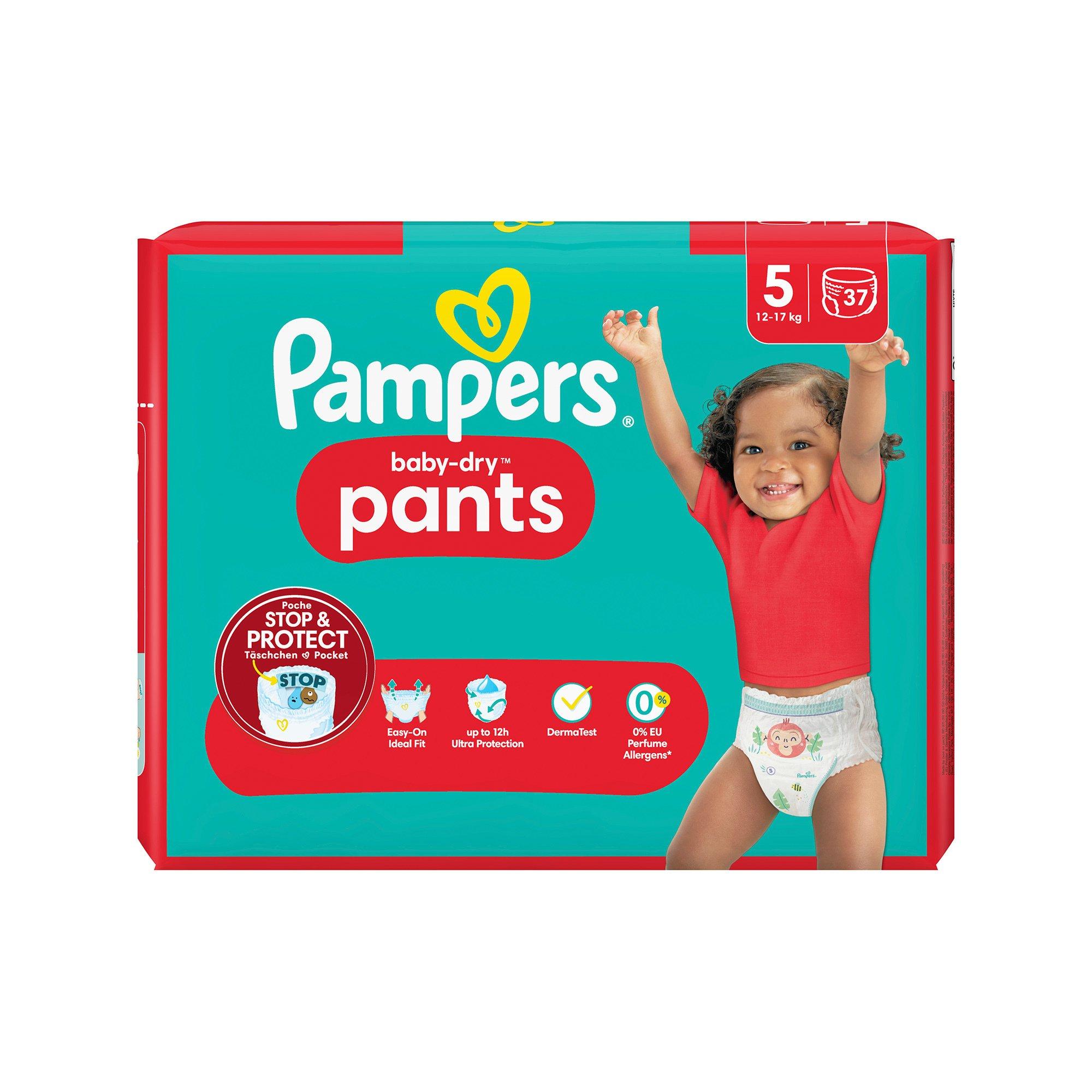 Pampers Baby Dry Pants Gr.5 Junior 12-17kg Sparpack Baby-Dry Pants Taglia 5, confezione economica 