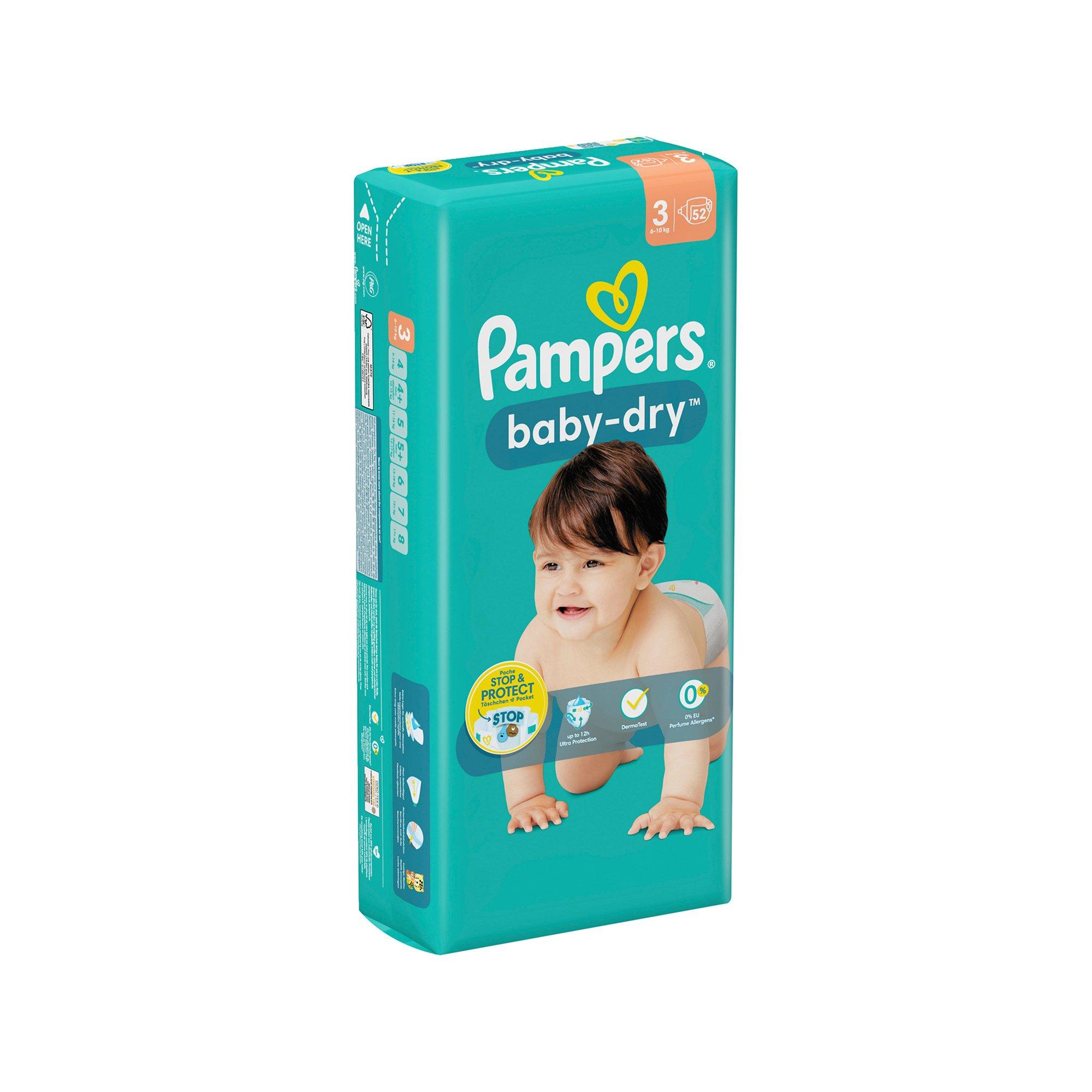 Pampers Baby Dry Gr.3 Midi 6-10kg Sparpack Baby-Dry taglia 3, confezione economica 