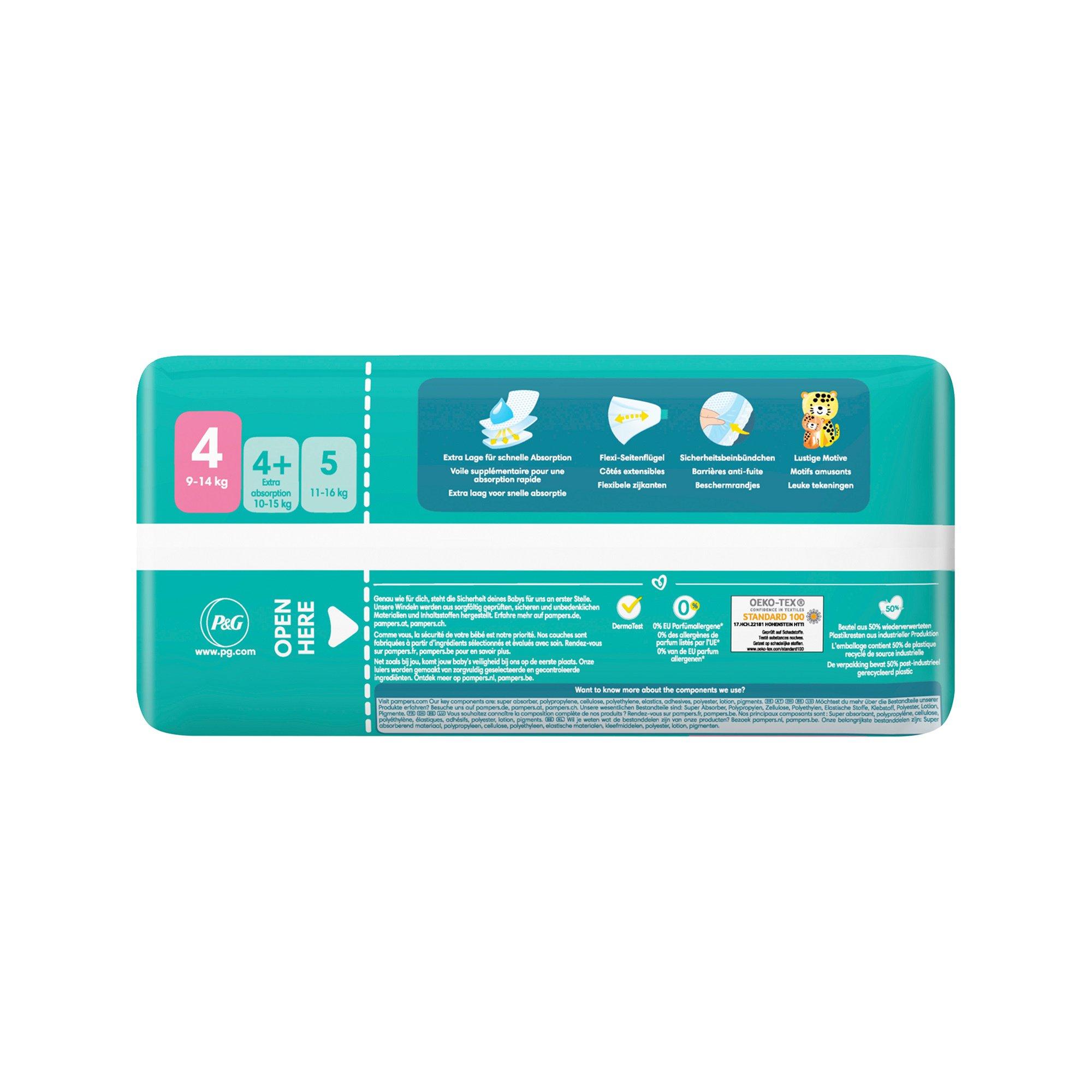 Pampers Baby Dry Gr.4 Maxi 9-14kg Sparpack Baby Dry taglia 4 maxi confezione economica 