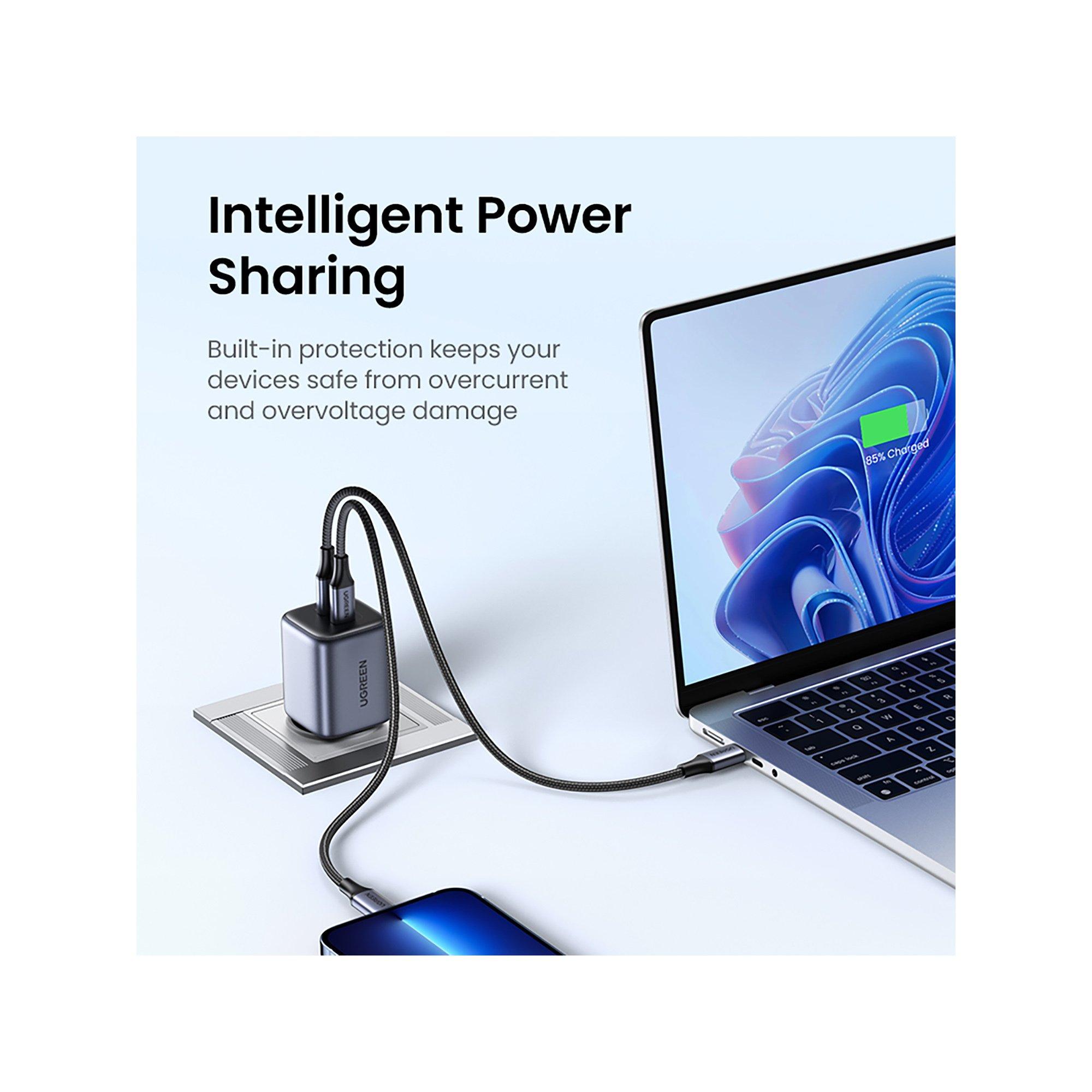 UGREEN USB-C Wallcharger Nexode Dual 45W USB Charger
 