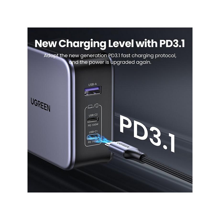 UGREEN USB Wallcharger Nexode 140W Bundle Chargeur USB
 