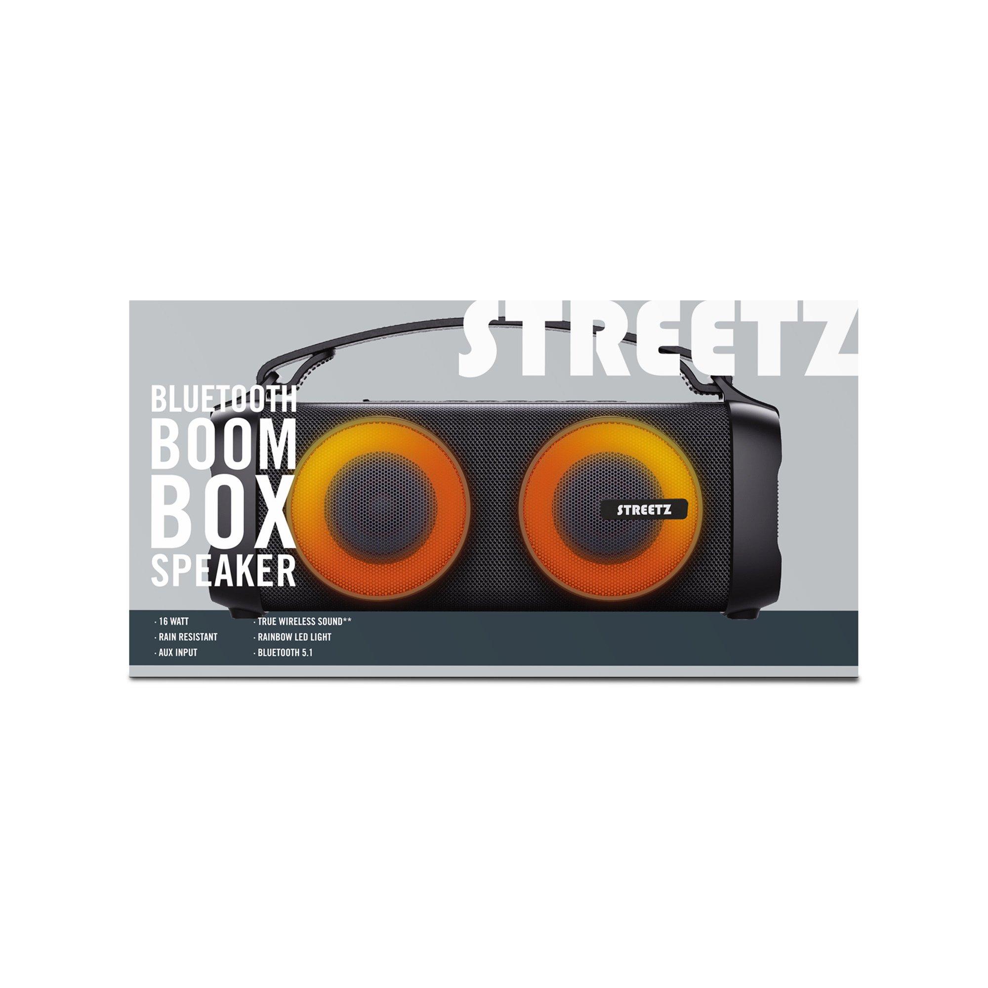 Streetz BT Boombox 2x4 W Portabler Lautsprecher 