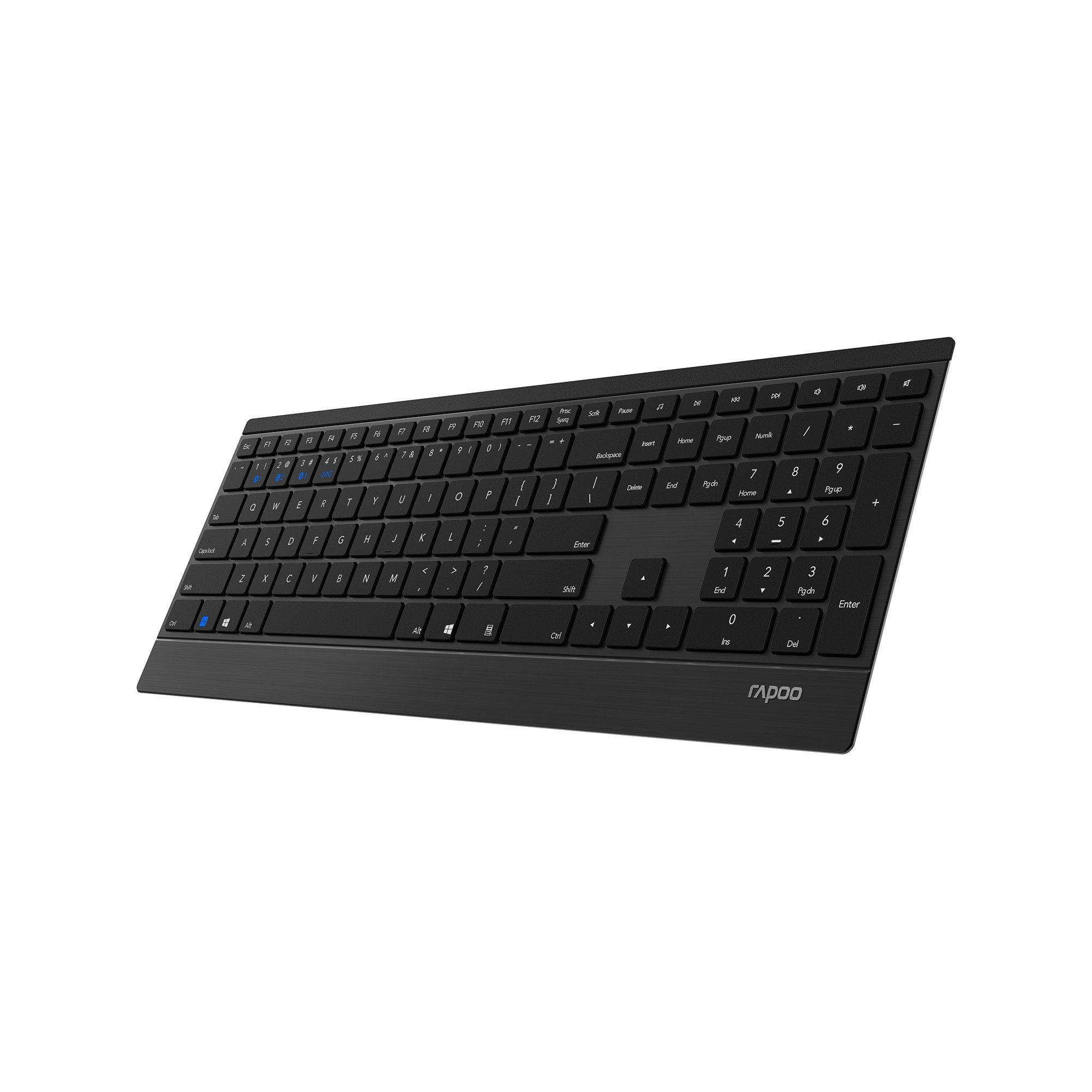 rapoo 9500M Wireless Deskset Combo Kabellose Tastatur 