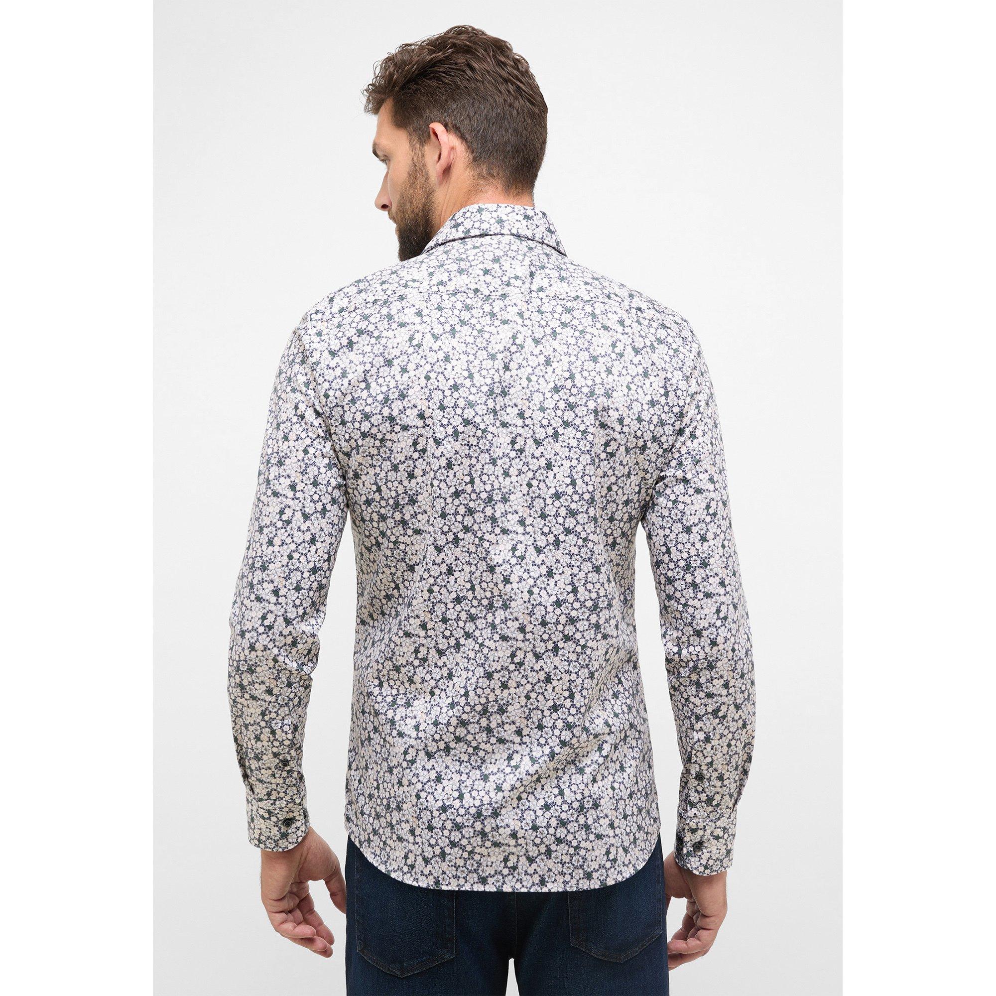 ETERNA Chemise Slim Fit Manches Longues Florale  