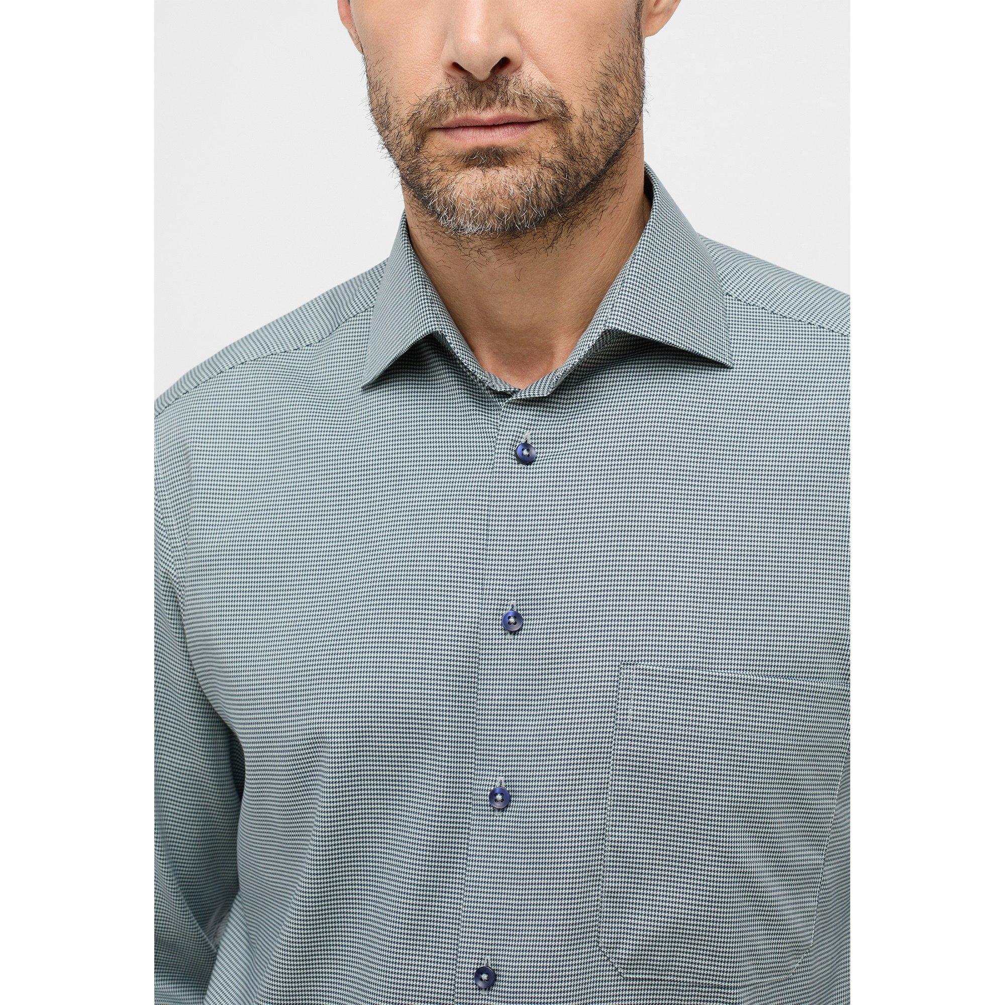 ETERNA Comfort Fit Langarmhemd Hahnentritt  