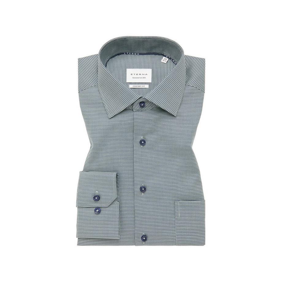 ETERNA Comfort Fit Langarmhemd Hahnentritt  